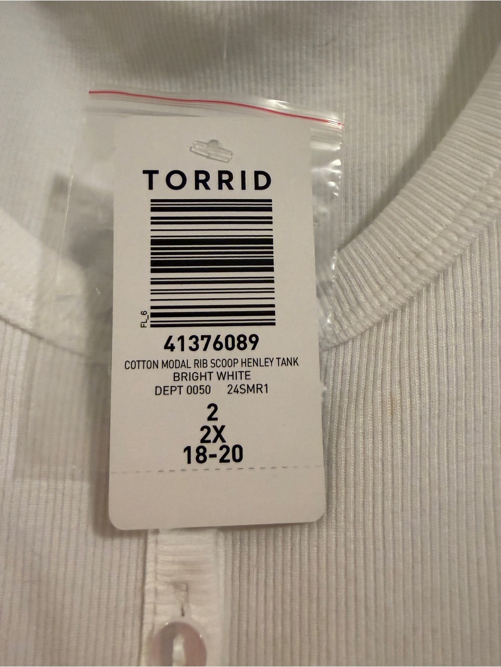 Torrid Ribbed Tank - Picture 2 of 2